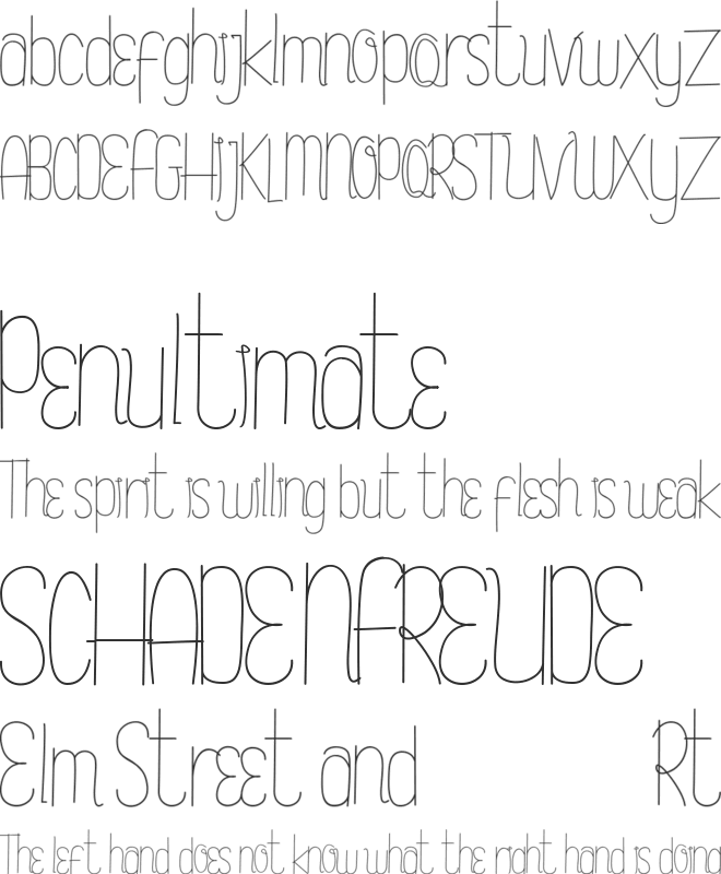 Sweet Smoothies font preview