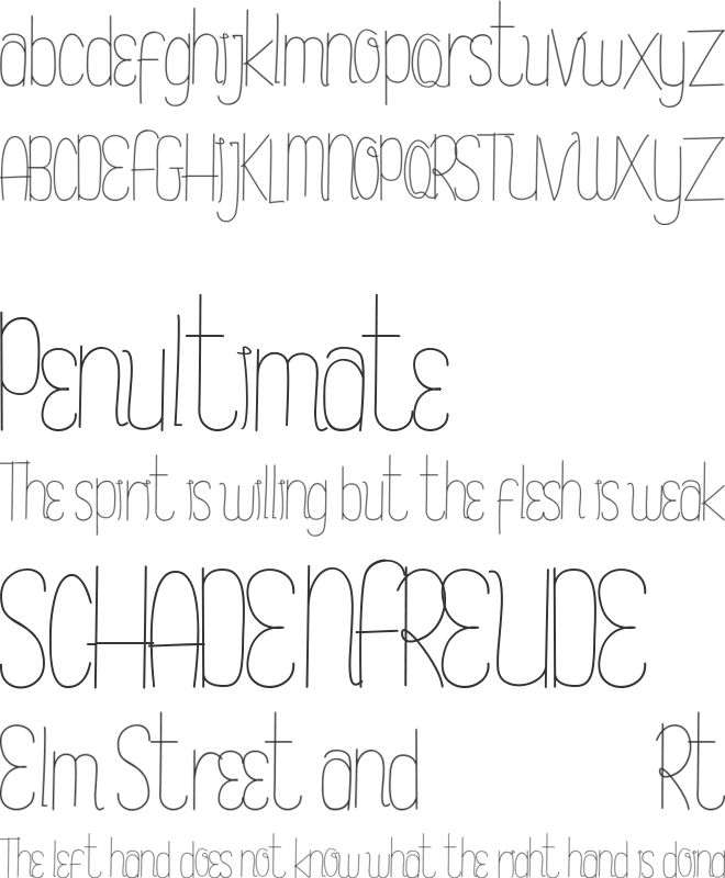 Sweet Smoothies font preview