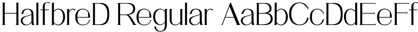 HalfbreD Regular font