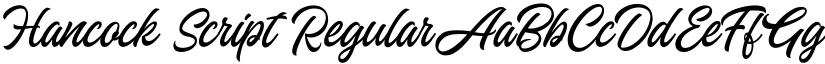 Hancock Script Regular font