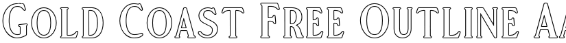 Gold Coast Free Outline font