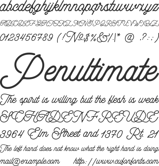 aaleyah-PERSONAL-USE-ONLY font preview