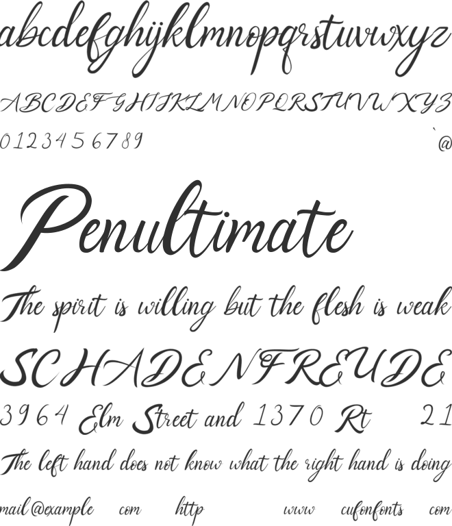 laurance font preview