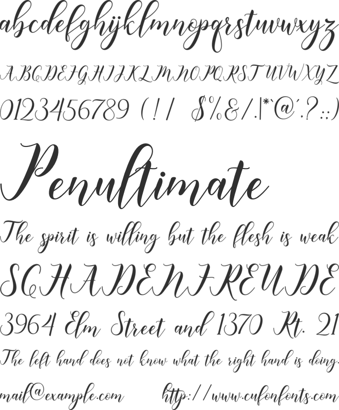 happy christmas font preview
