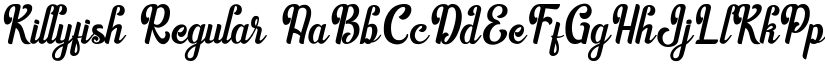 Killyfish Regular font