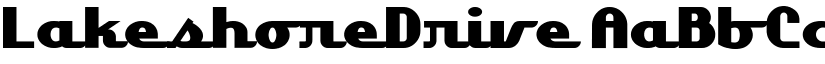 LakeshoreDrive font