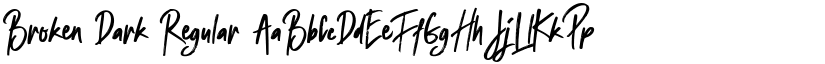 Broken Dark Regular font