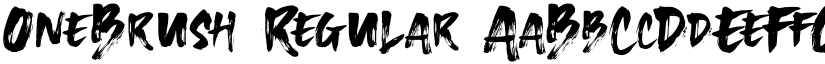 OneBrush Regular font