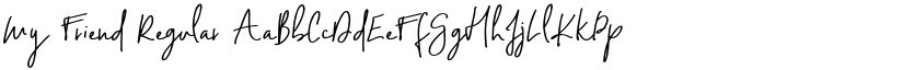My Friend Regular font