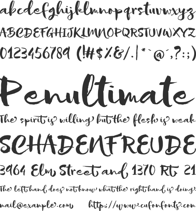 Sofie font preview