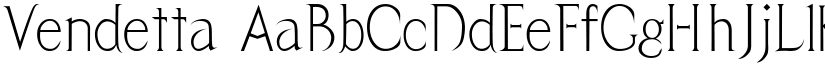 Vendetta font