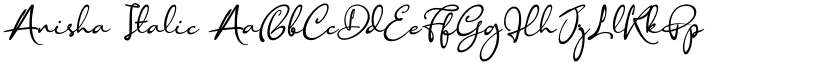 Anisha Italic font