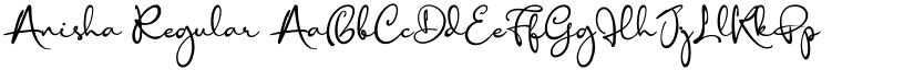 Anisha Regular font