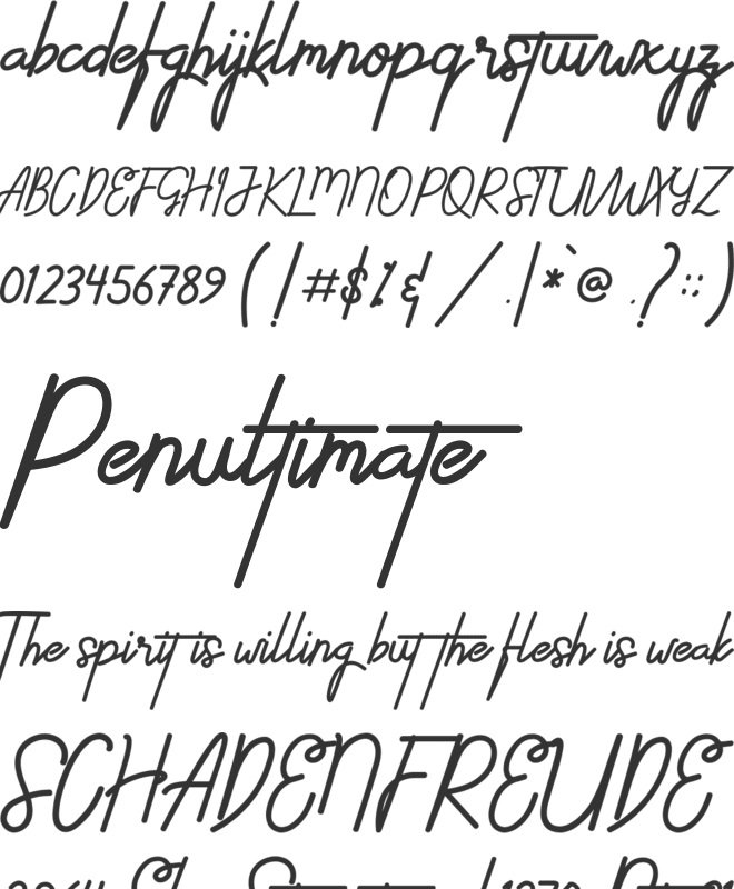 Ethons Styles font preview