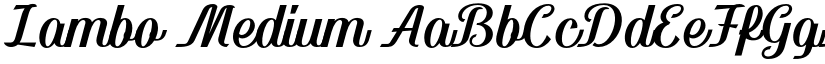 Lambo Medium font
