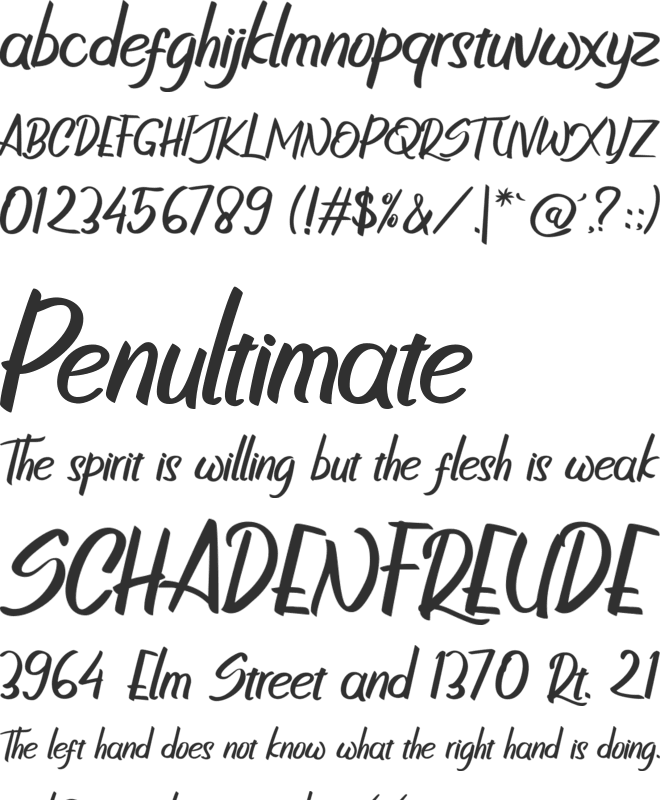 Rotterland font preview