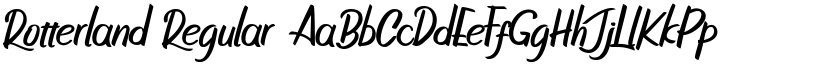 Rotterland Regular font