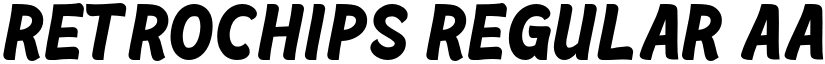 Retrochips Regular font