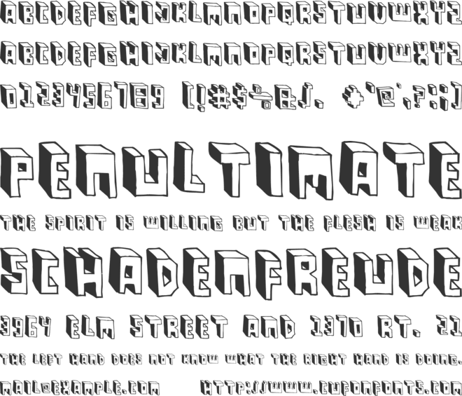 Pastas Black font preview