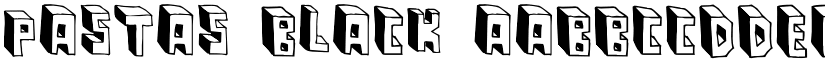 Pastas Black font download