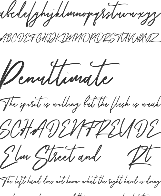 Mombay Free font preview