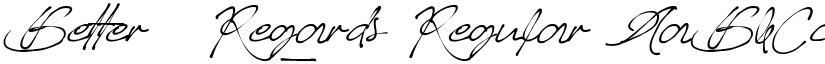 Better_Regards Regular font