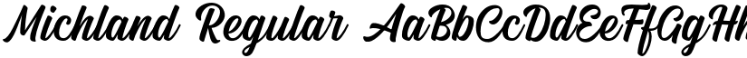 Michland Regular font