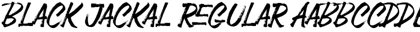 Black Jackal Regular font