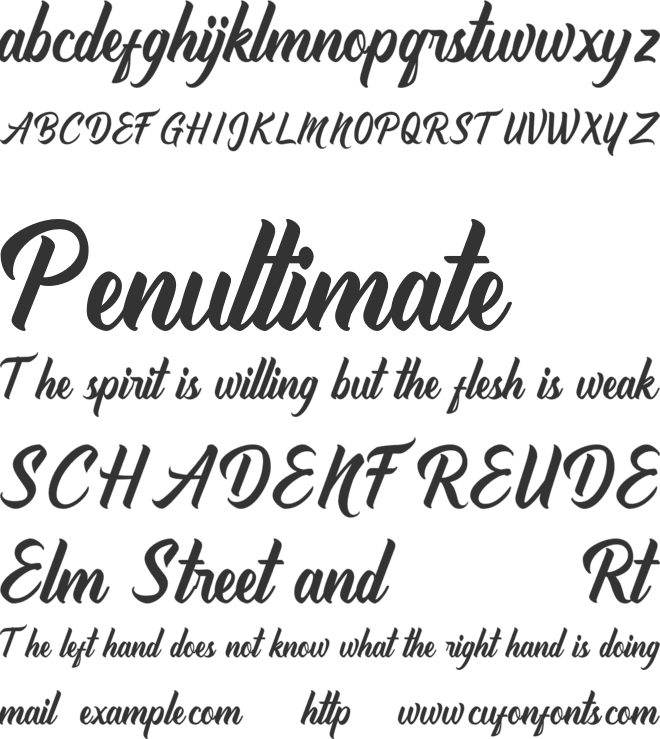 Griseldya font preview