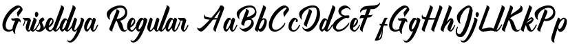 Griseldya Regular font