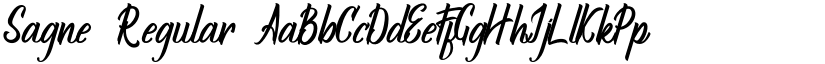 Sagne Regular font