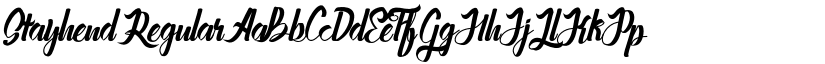 Stayhend Regular font