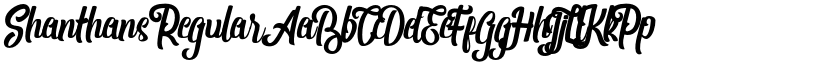 Shanthans Regular font