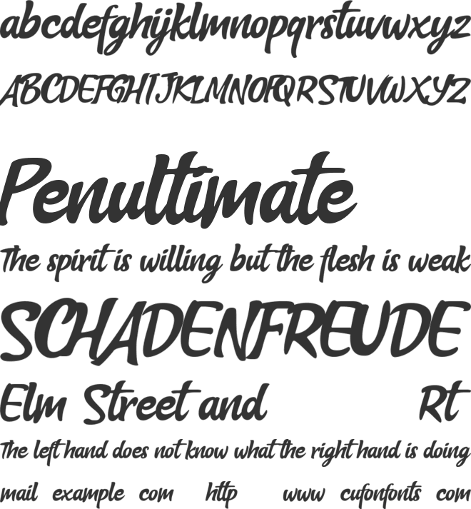 Blank Smile font preview