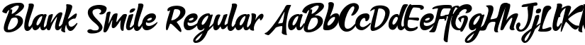Blank Smile Regular font