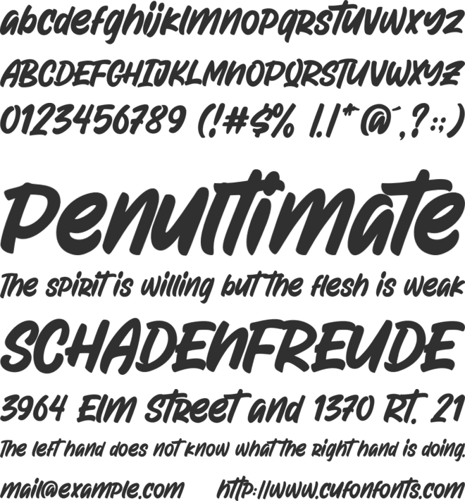 Attractype Reborn font preview