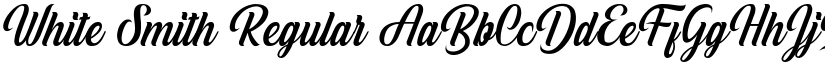 White Smith Regular font