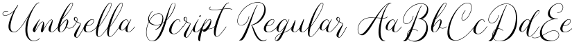 Umbrella Script Regular font
