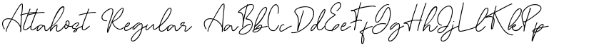 Attahost Regular font