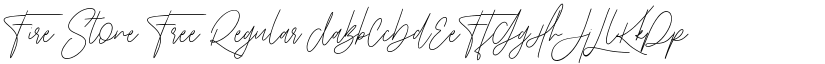 Fire Stone Free Regular font