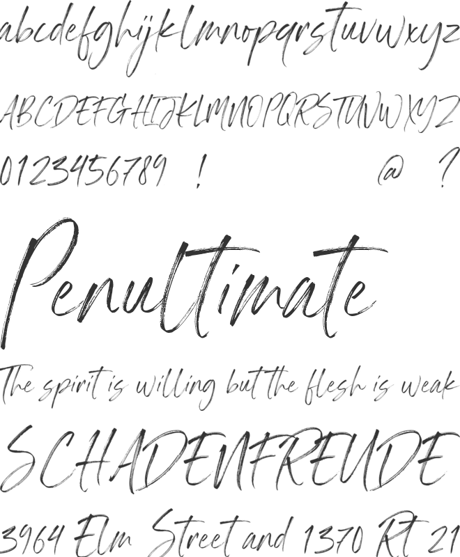 Brighter font preview