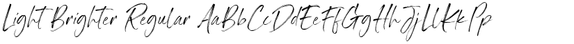 Light Brighter Regular font