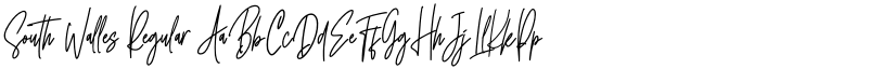 South Walles Regular font