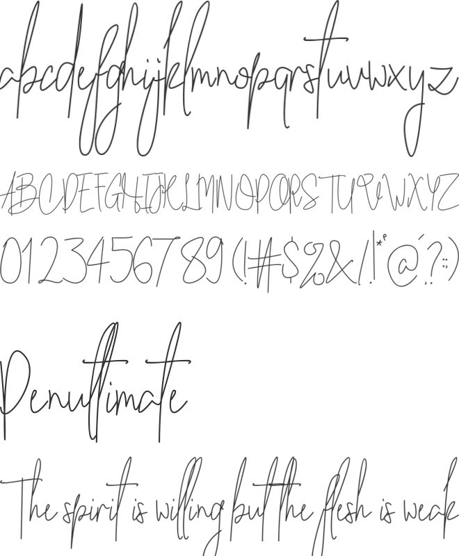 Sweet Escape font preview