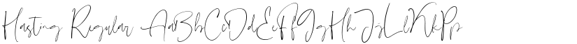 Hasting Regular font