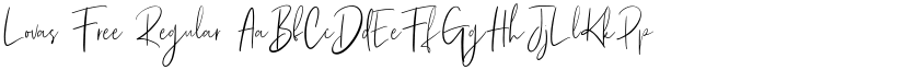 Lovas Free Regular font