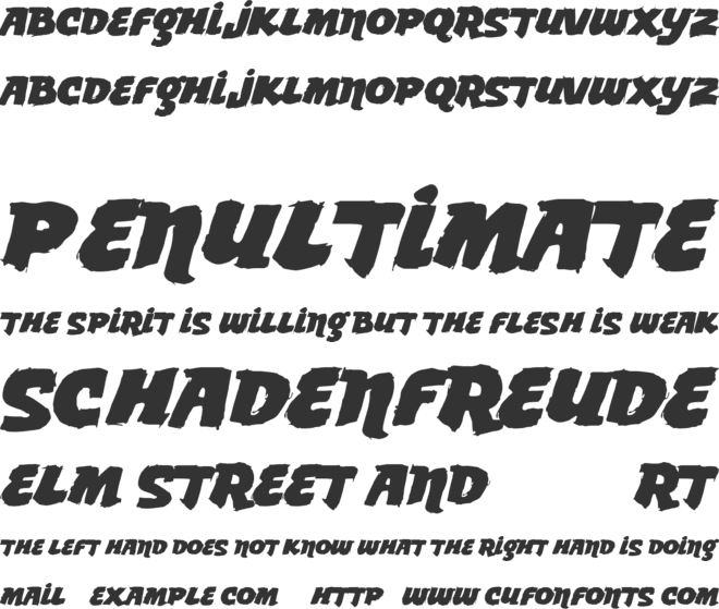 Vtks Lemon Drop font preview