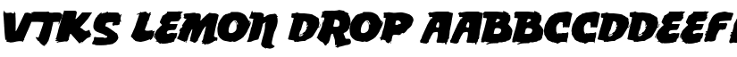 vtks Lemon Drop font