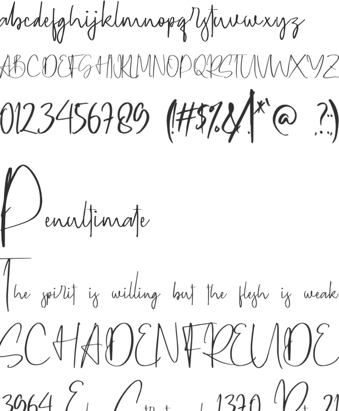 Geovanice font preview