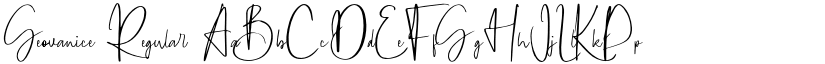 Geovanice Regular font